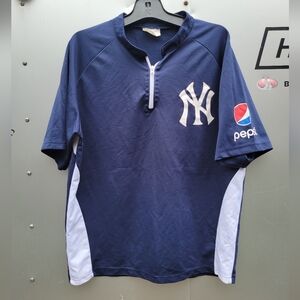 MLB New York Yankees Pepsi 1/4 zip t-shirt.  Size large to XL